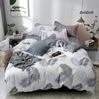Bilibili - funda de almohada impresa con hoja de cama, funda de edredón, juego de ropa de cama (2)