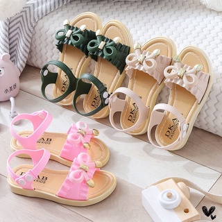 Arco niñas princesa sandalias zapatos verano antideslizante Casual estudiante niños sandalias planas zapatos para playa