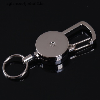 Aglanceofjinhui2.Br 1 pza anillo De presión/llavero retráctil con clip mosquetón extensor De mosquetón Para 50cm.