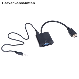 [HeavenConnotation] Adaptador HDMI a VGA macho a famale convertidor adaptador 1080p para pc portátil