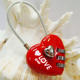 marla lindo candado dígitos amor corazón cerradura roja mini maleta de boda de aleación contraseña digital cerradura/multicolor (3)