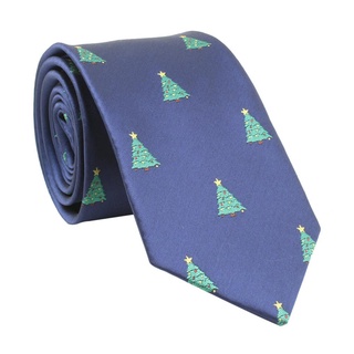 hombres navidad impresión de negocios cuello lazo jacquard corbatas camisa decoración (210356)