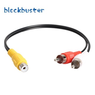 Blockbuster de alta calidad RCA hembra Jack a 2 RCA macho enchufe Y divisor Audio vídeo AV Cable adaptador WKP2