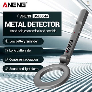 Aneng Detector de metales portátil electrónico portátil de detección de metales dispositivo de seguridad del aeropuerto Detector de metales 180 plegable He (6)