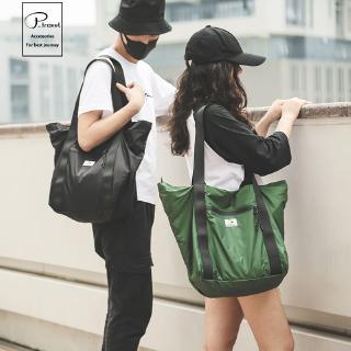 P.Travel mujeres hombres bolso de Nylon impermeable funcional bolsa de viaje grande ligero plegable bolsa