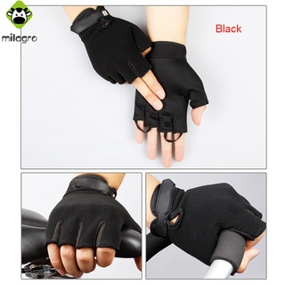 1 par de guantes transpirables de medio dedo para conducir ciclismo ligero antideslizante sin dedos guantes (4)