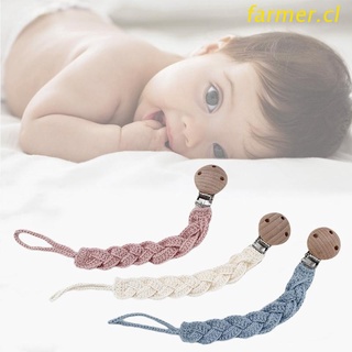FAR3 Baby Pacifier Clip Chain Handmade Crochet Cotton DIY Dummy Nipple Holder Nursing Soother Teether Leash Strap for Newborn