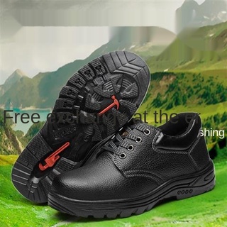 Agmai zapatos de seguridad de las mujeres Kasut Keselamatan Wanita de acero del dedo del pie de trabajo nuevo estilo Bla tamaño 35 34 botas impermeable Kulit Lowcu (3)