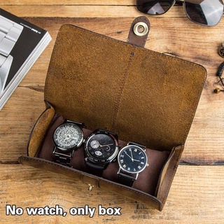 Rollo de reloj caja de exhibición de cuero caso de viaje relojes de pulsera caja de almacenamiento I3S7