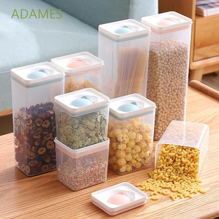 ADAMES Plastic Grain Box Press Type Kitchen Organize Tool Storage Jars With Lid Sealed Cereal Dispenser Moisture-proof Household Keeping Fresh Fresh Box/Multicolor
