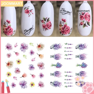 [Jm]Pegatinas de uñas/transmisión de agua/multiestilo/decoración de flores/pegatinas autoadhesivas