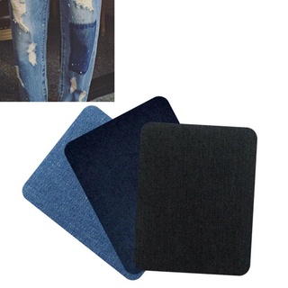 Aubrey1 Creative costura codo reparación rodilla ropa pegatinas accesorios de ropa plancha en 2 piezas apliques Denim Jeans parches DIY Craft/Multicolor (3)