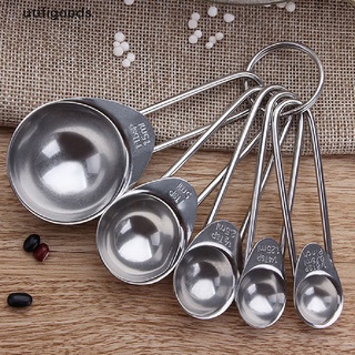 [Utiligoods] 5Pcs/Set Stainless Steel Measuring Cup Kitchen Scale Measuring Spoons Scoop Tool HOT SELL