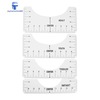 Joe-Tools: 2021 camiseta alineación regla artesanal PVC camiseta herramienta de medición blanco para hacer centro de moda (2)