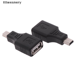 *tttwesnery* USB 2.0 female to mini usb male plug otg host adapter converter connector hot sell
