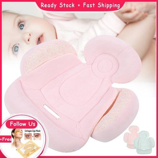 henye - almohada de apoyo corporal para la cabeza del bebé, de doble cara, para cochecito de coche
