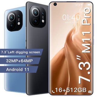 Teléfono Celular Galaxy M11 Pro 7.3 Pulgadas 6800mAh 10 Core 16 + 512GB 32MP + 64MP Pantalla Completa Dual SIM 5G Android Smartphone