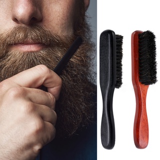 engfeimi cepillo de barba en forma suave barba jabalí cerdas faciales pelo cepillo para hombre