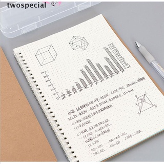 [twospecial] cuaderno espiral a5 diario planificador de cuadrícula línea de puntos papel kraft diy cuaderno de bocetos [twospecial] (5)