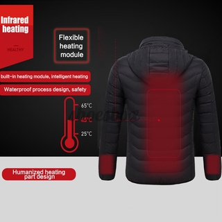 5v inteligente calefacción usb caliente Chamarra de nieve abrigos impermeables termostático voguebag (5)