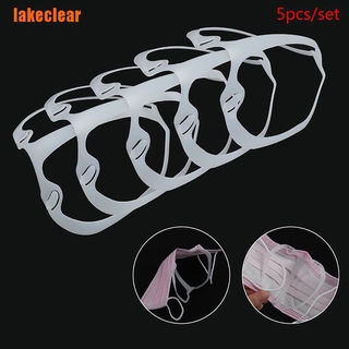 [Lago] 5 piezas de soporte de máscara 3D accesorios para respirar sin problemas y fresco silicona Mas
