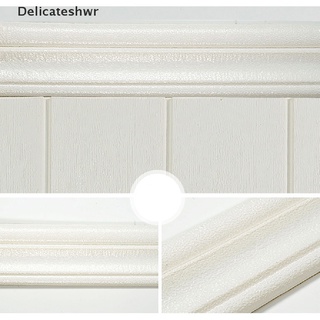 [delicateshwr] casa 3d autoadhesiva decoración de moldeo de pared zócalo línea mural borde pegatina nuevo caliente