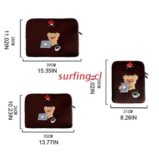 SURF nuevo portátil funda bolsa gafas oso para 10.8 11 12.9 pulgadas Tablet interior caso bolsas