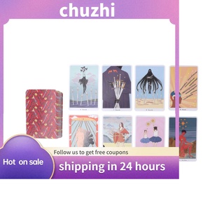 chuzhi tarot tarjeta deck destino adivinación juego de mesa regalo compacto portátil futuro decir para casa oficina cumpleaños