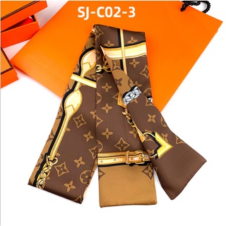 FashionClassicGU ZHI LVSerie de bolsas de brazo, bufandas con asa, bolso atado, tira de cinta de seda pequeña, bufanda decorativa para mujer