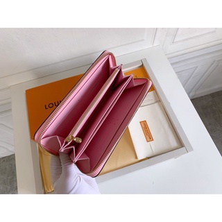 Cartera promocional de las señoras Lv Wallet Monedero rosado hermoso del bolso con la cremallera (9)