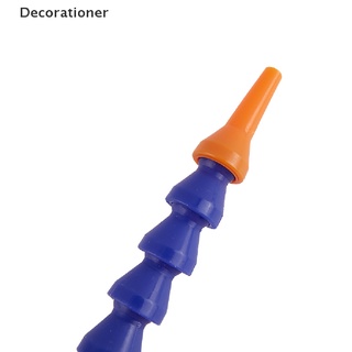 (decoración) 10 piezas boquilla redonda 1/4pt flexible aceite refrigerante manguera de tubería azul naranja en venta (3)