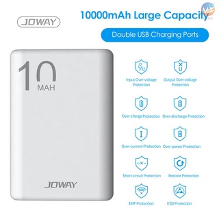 M&J JOWAY Power-Bank con puertos de carga USB duales 10000mAh/20000mAh de gran capacidad de carga portátil cargador de teléfono móvil cargador de batería externa