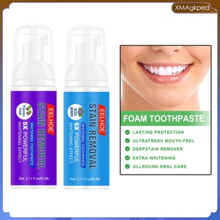 blanqueamiento de dientes mousse espuma limpieza refrescar aliento 60ml eliminar placa dental