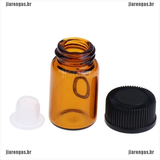 Mini botella De aceite esencial De vidrio ámbar 2ml con aceite R 10 piezas (4)
