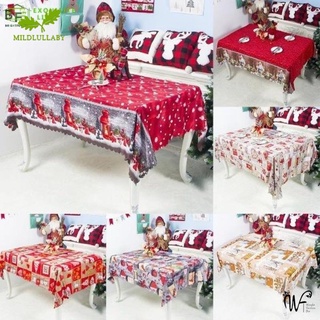 Mantel de navidad para mesa, impresión, mantel de cena, a prueba de polvo, hogar, navidad, fiesta, decoración