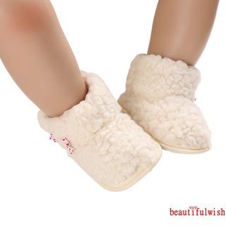 Qf bebé invierno caliente suela suave antideslizante botas de bebé zapatos para niños niñas