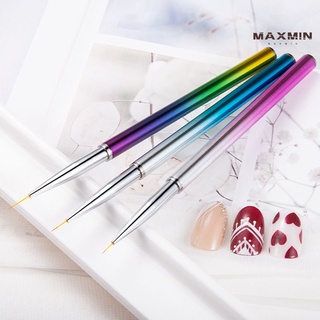 maxmin 3Pcs/Set Nail Pen Wide Application Easy to Use Nylon Wool Nail Art Drawing Liner for Salon (2)