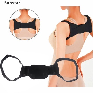 [Sunstar] 1 pza Corrector de postura para masajeador de espalda/cinturón de pecho negro