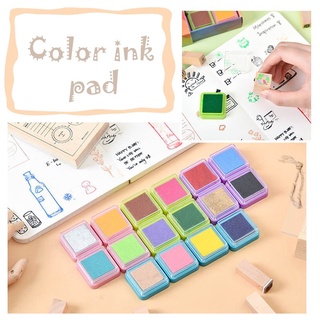 Vintage 16 colores Set Mini Inkpad Craft aceite base DIY almohadillas de tinta esponja sello Scrapbooking