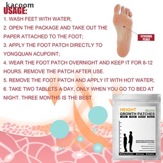 Kacoom Heightening Foot Patches Bone Growth Herbal Increase Height Conditioning Taller CL