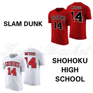 Anime SLAM DUNK SHOHOKU High School Baloncesto Camiseta No . 14 Hisashi Mitsui