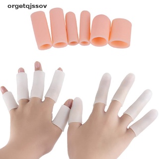 orget 5pcs silicona gel tubo vendaje dedo del dedo protector del dedo del pie alivio del dolor pies cuidado cl