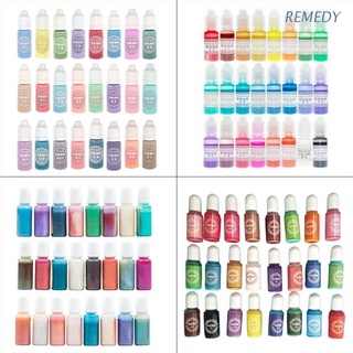 Remedy 24 pzs/juego De pigmentos De Resina epóxica De Cristal/colorante Uv Para manualidades (1)