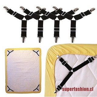 PURION 2pcsTriangle Suspender Holder Bed Mattress Sheet Straps Clips Grippers Fasteners
