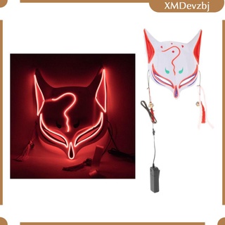 Cool Cosplay LED Fox Mask Game Halloween Party Decoration Props for Man Woman