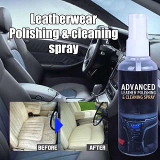 Coche-Interior asiento-limpiador de pulido de cera de cuero del coche Spray de limpieza 30ML