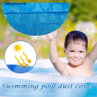 [takejoynew] cubierta de piscina redonda solar piscina bañera cubierta al aire libre burbuja manta accesorio