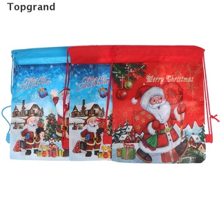 [topgrand] regalos de navidad bolsa de caramelo santa claus bolsa de cordón mochila regalos de navidad titular.
