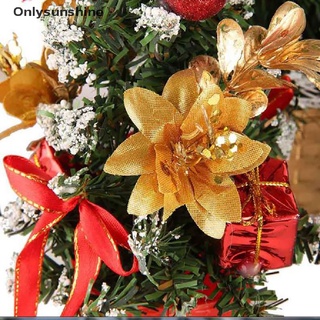 <Onlysunshine> 20cm Mini árboles de navidad decoraciones un pequeño árbol de pino colocado en el escritorio