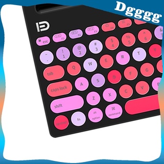 Dggggg Ik3381D nuevo Teclado retro ultradelgado con botones Redondos 2.4g inalámbrico Bluetooth Para tableta/Pc/tableta (7)